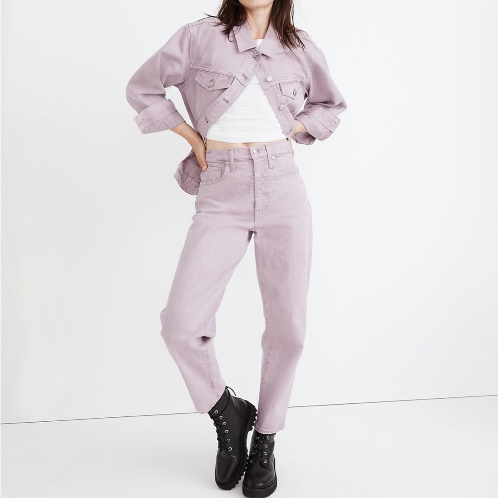 Madewell Balloon Jeans, Garment Dyed Edition, Provence Grape, 26